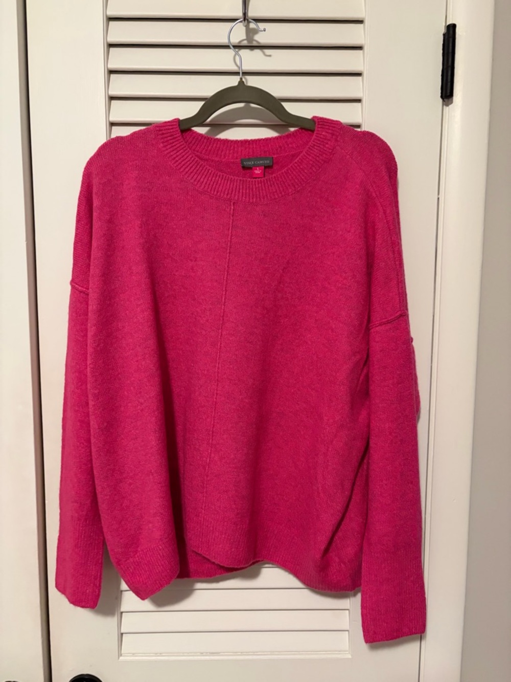 Vince Camuto Hot Pink Crewneck Sweater